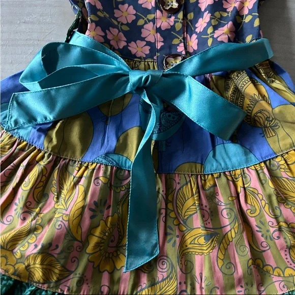 NWT Matilda Jane Paint By Numbers Floral Horse Trim Dress - Picture 4 of 4